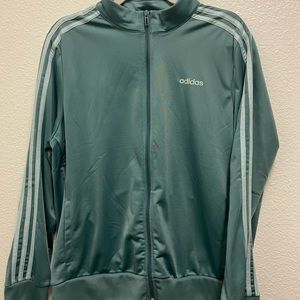sage green adidas jacket